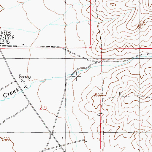 Topographic Map of Sonoma Canyon, NV