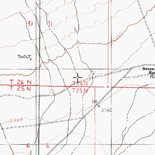 Topographic Map of Sou Canyon, NV