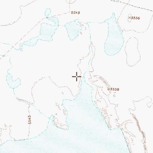 Topographic Map of South Creek, NV