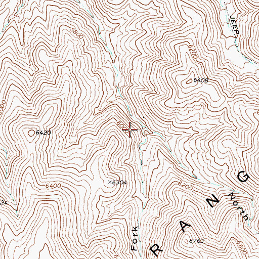 Topographic Map of South Fork Long Canyon, NV