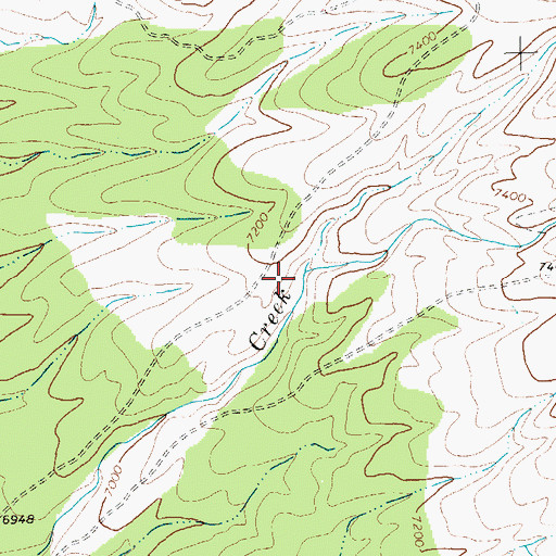 Topographic Map of South Fork North Creek, NV