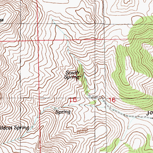 Topographic Map of South Spring, NV