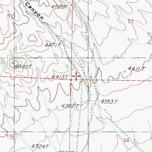 Topographic Map of South Trinity Canyon, NV