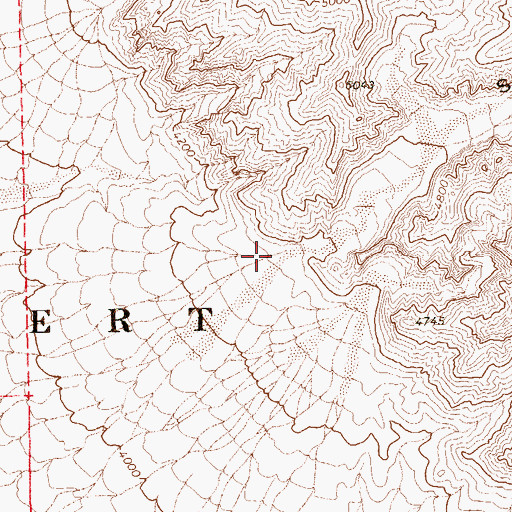 Topographic Map of Spot Canyon, NV