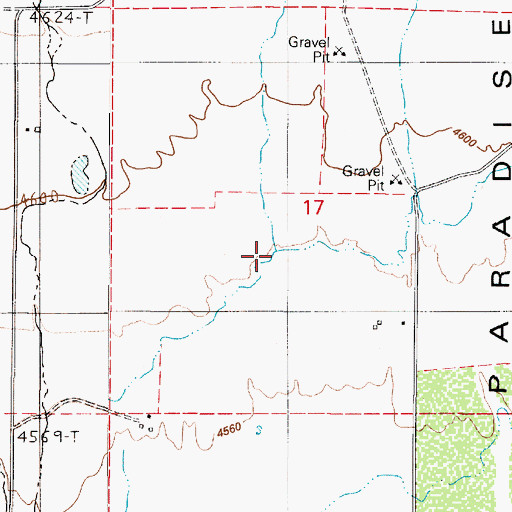 Topographic Map of Spring City Creek, NV