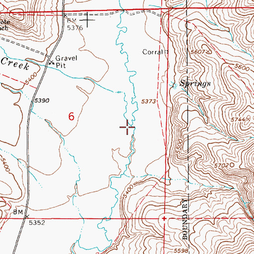 Topographic Map of Spring Creek, NV