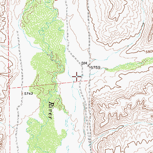 Topographic Map of Spring Gulch, NV