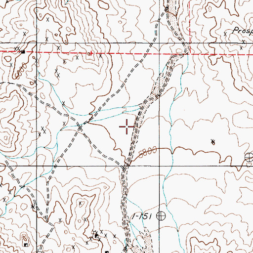 Topographic Map of Springdale Canyon, NV