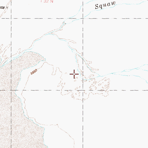 Topographic Map of Squaw Creek Valley, NV