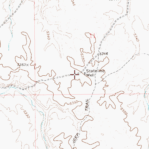Topographic Map of Stateline Well, NV