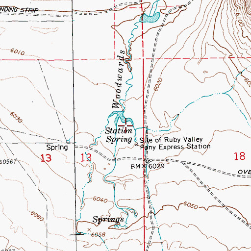 Topographic Map of Station Spring, NV