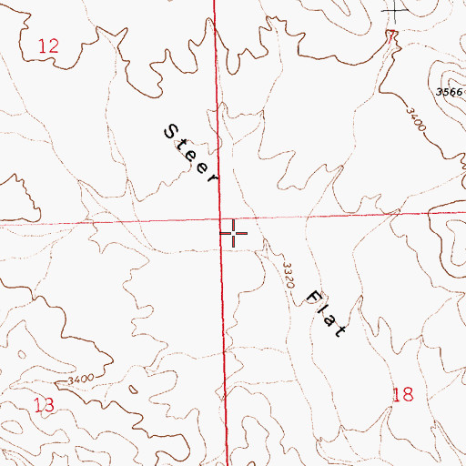 Topographic Map of Steer Flat, NV