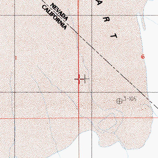Topographic Map of Stewart Valley, CA