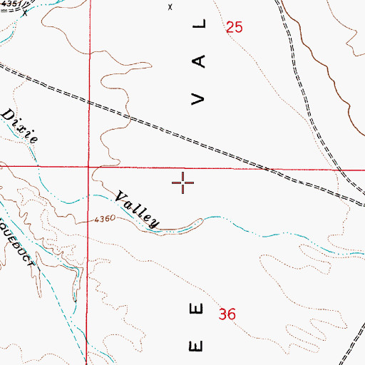Topographic Map of Stingaree Valley, NV