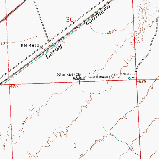 Topographic Map of Stockberger Well, NV