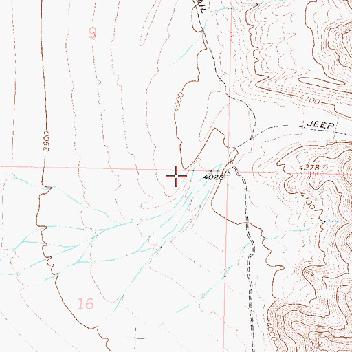 Topographic Map of Stonehouse Canyon, NV