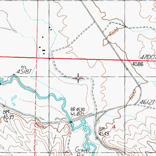 Topographic Map of Strosnider East Ditch, NV