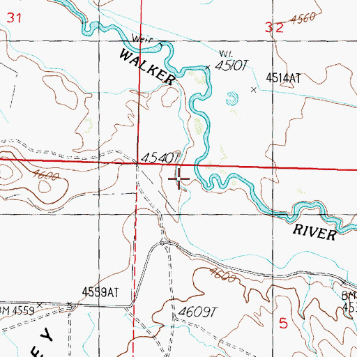 Topographic Map of Strosnider West Ditch, NV