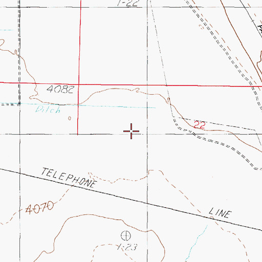 Topographic Map of Stucky Ditch (historical), NV