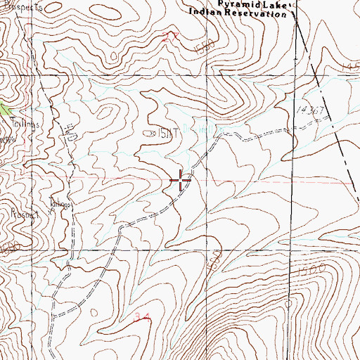 Topographic Map of Stud Horse Canyon, NV