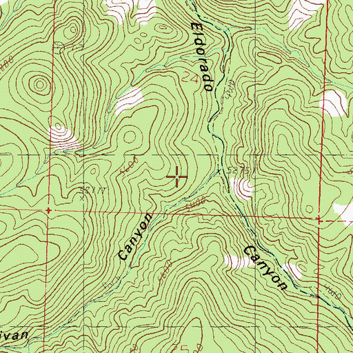 Topographic Map of Sullivan Canyon, NV