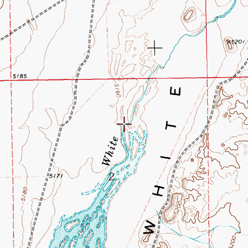 Topographic Map of Sunnyside Creek, NV