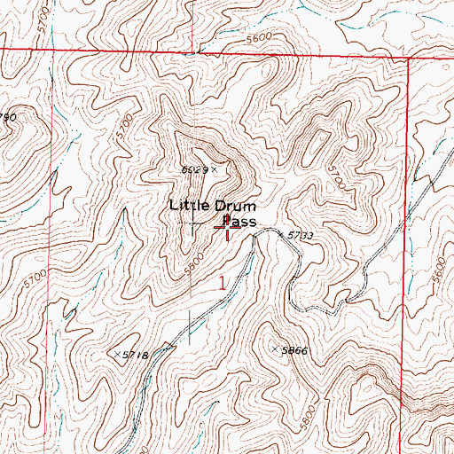 Topographic Map of Swan Creek, UT