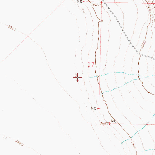 Topographic Map of Sweetwater Canyon, NV