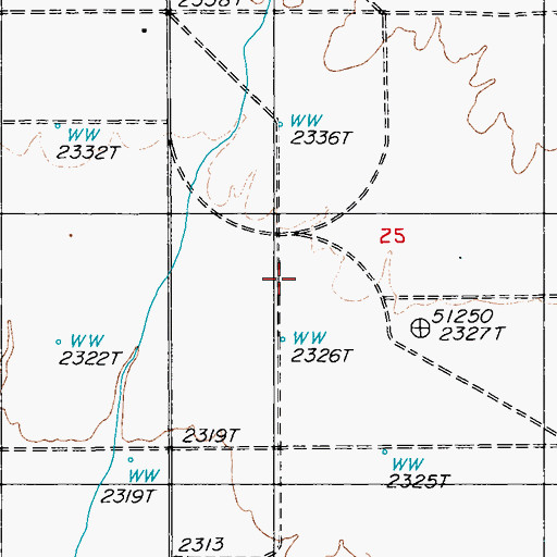 Topographic Map of TT Ranch, NV