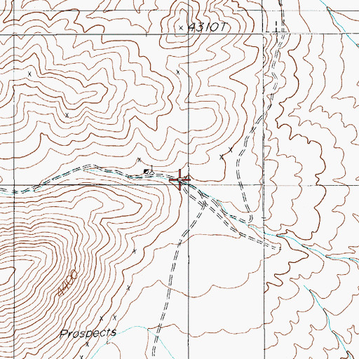 Topographic Map of Tarantula Canyon, NV
