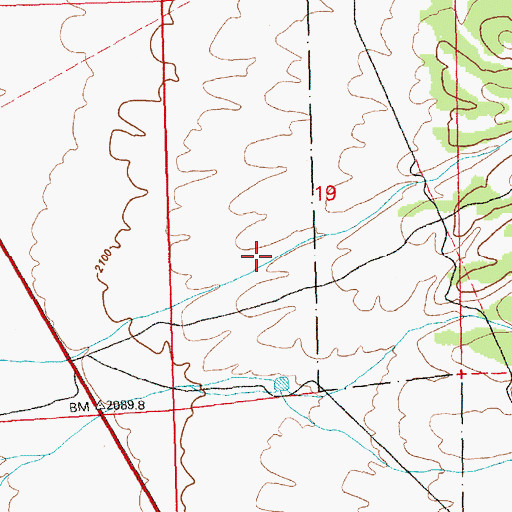 Topographic Map of Taylor Canyon, NV