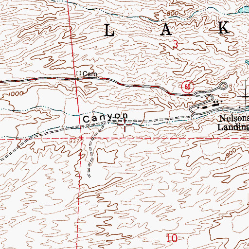 Topographic Map of Techatticup Wash, NV