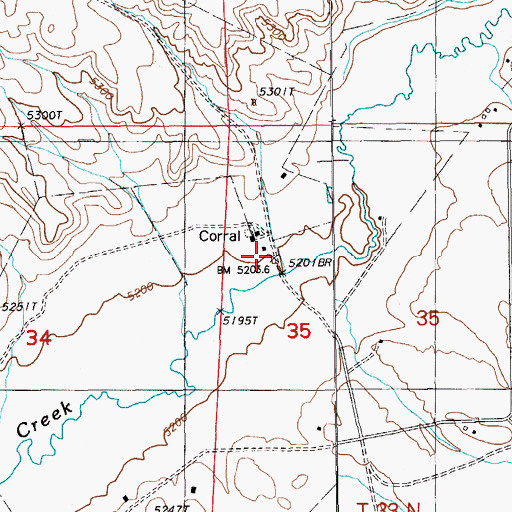 Topographic Map of Tenmile Ranch, NV