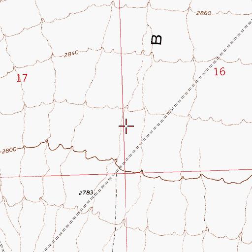 Topographic Map of Terry Benches, NV