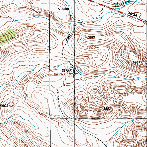 Topographic Map of The Gap, NV