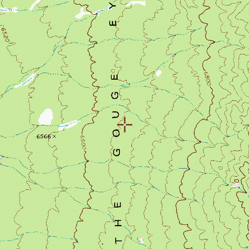 Topographic Map of The Gouge Eye, NV