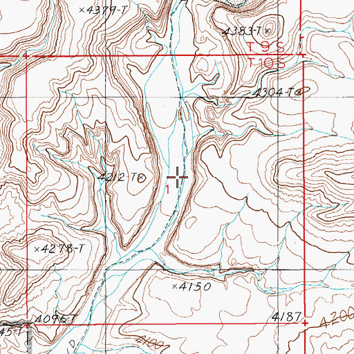 Topographic Map of Thirsty Canyon, NV