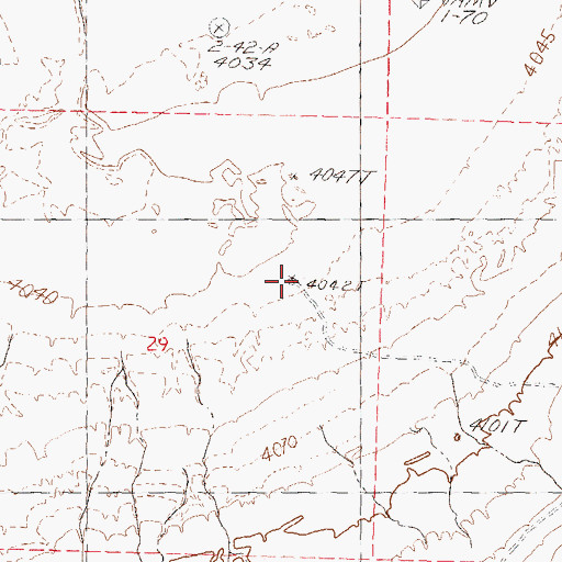 Topographic Map of Threemile Canyon Well, NV