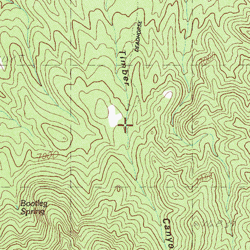 Topographic Map of Timber Canyon, NV
