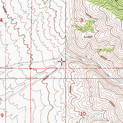 Topographic Map of Timber Canyon, NV