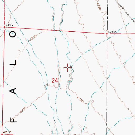 Topographic Map of Timber Creek, NV