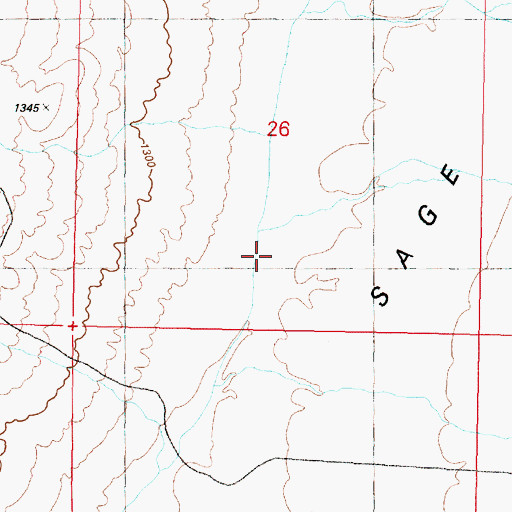 Topographic Map of Toll Rock Canyon, NV