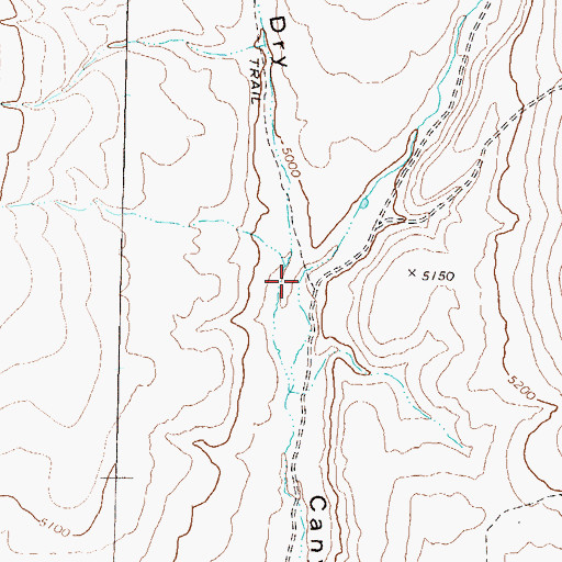 Topographic Map of Tollhouse Canyon, NV