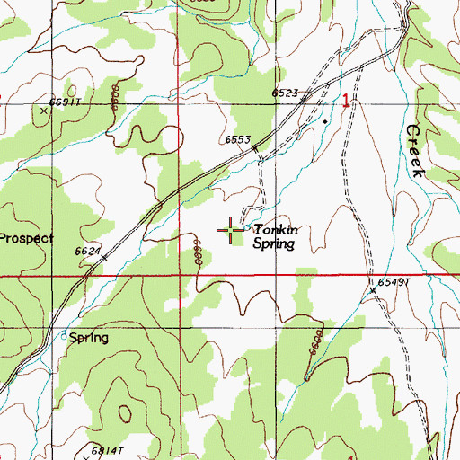 Topographic Map of Tonkin Spring, NV