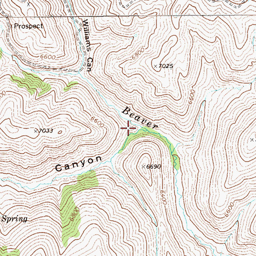 Topographic Map of Toro Canyon, NV