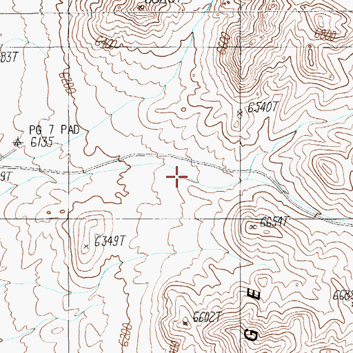 Topographic Map of Trailer Pass, NV