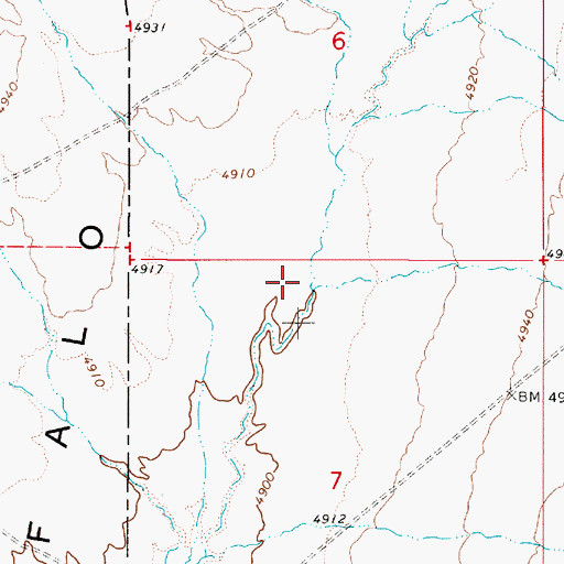Topographic Map of Trenton Creek, NV
