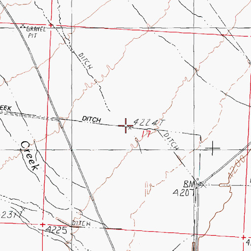 Topographic Map of Trout Creek, NV