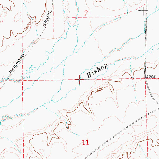 Topographic Map of Trout Creek, NV