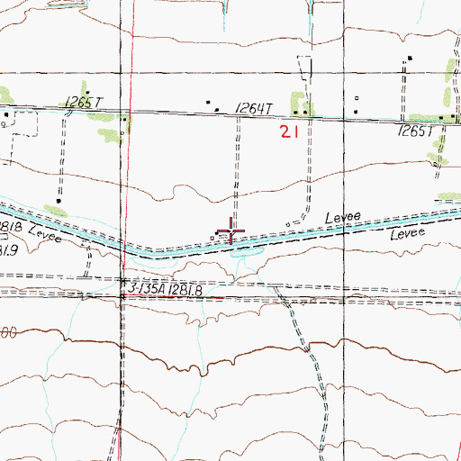 Topographic Map of Truckee Canal, NV